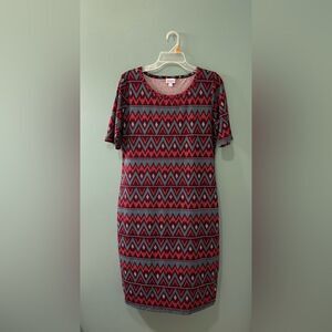 NWOT … LULAROE “Size: L” Zig Zag “Julia” Dress